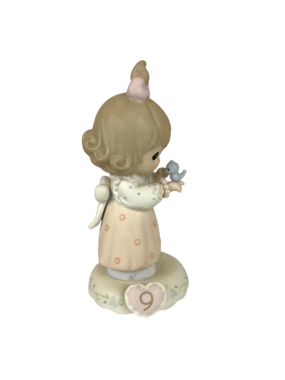 Precious Moments Growing In Grace Age 9 Figurine 2001 Girl With Bird Collectible